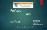 Prefixes and suffixes (Prefijos y sufijos)