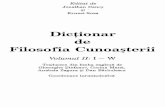 Dictionar filosofia cunoasterii vol 2