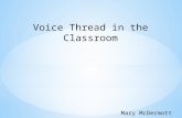 Voice Thread in the Classroom
