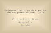Problemas limítrofes de argentina con sus países vecinos: Chile (corregido)