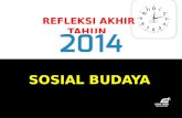 Refleksi akhir tahun 2014  sosial budaya-mdun