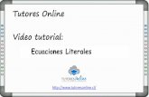 Ecuaciones Literales - Clases de matemáticas - Tus Matemáticas Online