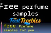 Free perfume samples