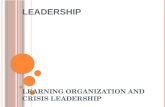 Learning organization and crisis leadership