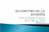 Algoritmo de la division