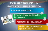Evaluación de un material multimedia