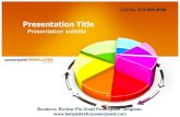 Business Review Pie Chart PPT Background