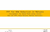 PPP for Reduction of NRW