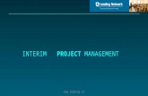 Interim  Management for Special Projects