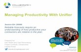 Managing Productivity With Unifier