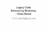 Legacy code refactoring   video rental system