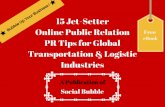 15 jet setter online public relation pr tips for global transportation & logistic industries