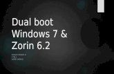 Dual boot windows 7 & zorin 6 dan Cara mengganti BURG