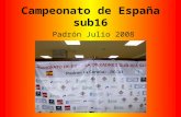 Campeonato de España sub16. Padron 2008