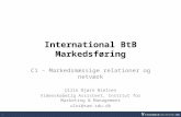 Int BtB Markedsføring - Markedsmæssige Relationer og Netværk