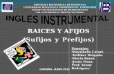 Ingles Instrumental, Sufijos y Prefijos.