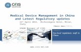 Medical device management in china and latest regulatory updates_Edwin