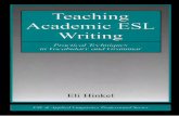 Teaching academic esl writing