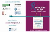Ressources en ligne - printemps 2012 - B.U. Lettres et Sciences Humaines Montpellier III