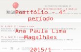 Portfólio – 4º período ANA PAULA LIMA MAGALHÃES