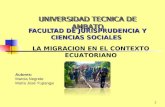 Migracion ecuatoriana