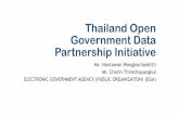 Thailand open government data partnership initiative