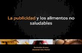 La publicidad y los alimentos no saludables (comida chatarra) Perú 2014