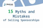 15 Myths and Mistakes of Selling Sponsorships