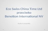 Eco Swiss China Time przeciwko Benetton International
