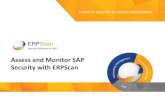 Assess and monitor SAP security