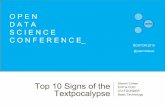 Top 10 Signs of the Textpocalypse