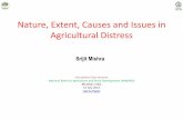 Nature, Extent, Causes and Issues in Agricultural Distress