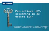 Pro actieve hiv-screening in de eerste lijn presentatie