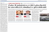 Zaia - Ministro eviti giochetti - De Poli dice si alla PaTreVi - MattinodiPadova