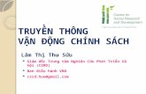 Lâm Thị Thu Sửu - Truyền thông vận động chính sách