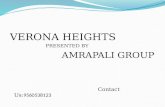 Amrapali verona height ppt