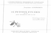 Joachim Andersen - 24 Petites Etudes Op 33 - Pour Saxophone Mib Ou Sib