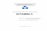 Bài Tập Môn Hóa Học Thực Phẩm - Vitamin c - Luận Văn, Đồ Án, Đề Tài Tốt Nghiệp