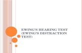 Ewing’s Hearing Test