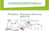 Guide Ademe Aides Financieres 2015