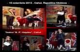 Cântec pentru mai târziu - 15-21 noiembrie 2013, Cahul, Republica Moldova