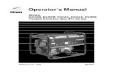Onan Pro 4000 Generator Operator's Manual