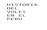 Historia Del Voley en El Peru