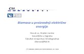 Biomasa u Proizvodnji El Energije