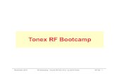 Tonex RF Bootcamp