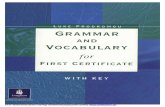 Grammar and Vocabulary for First Certificate