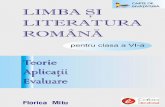 Limba Şi Literatura Romană