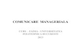 CURS COMUNICARE MANAGERIALA - Scurta Istorie a Comunicarii Manageriale