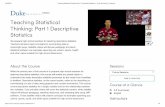 Teaching Statistical Thinking_ Part 1 Descriptive Statistics - Duke University _ Coursera
