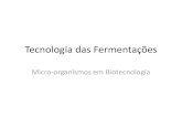 Tecnologia Das Fermentações - Microorganismos Em Biotecnologia
